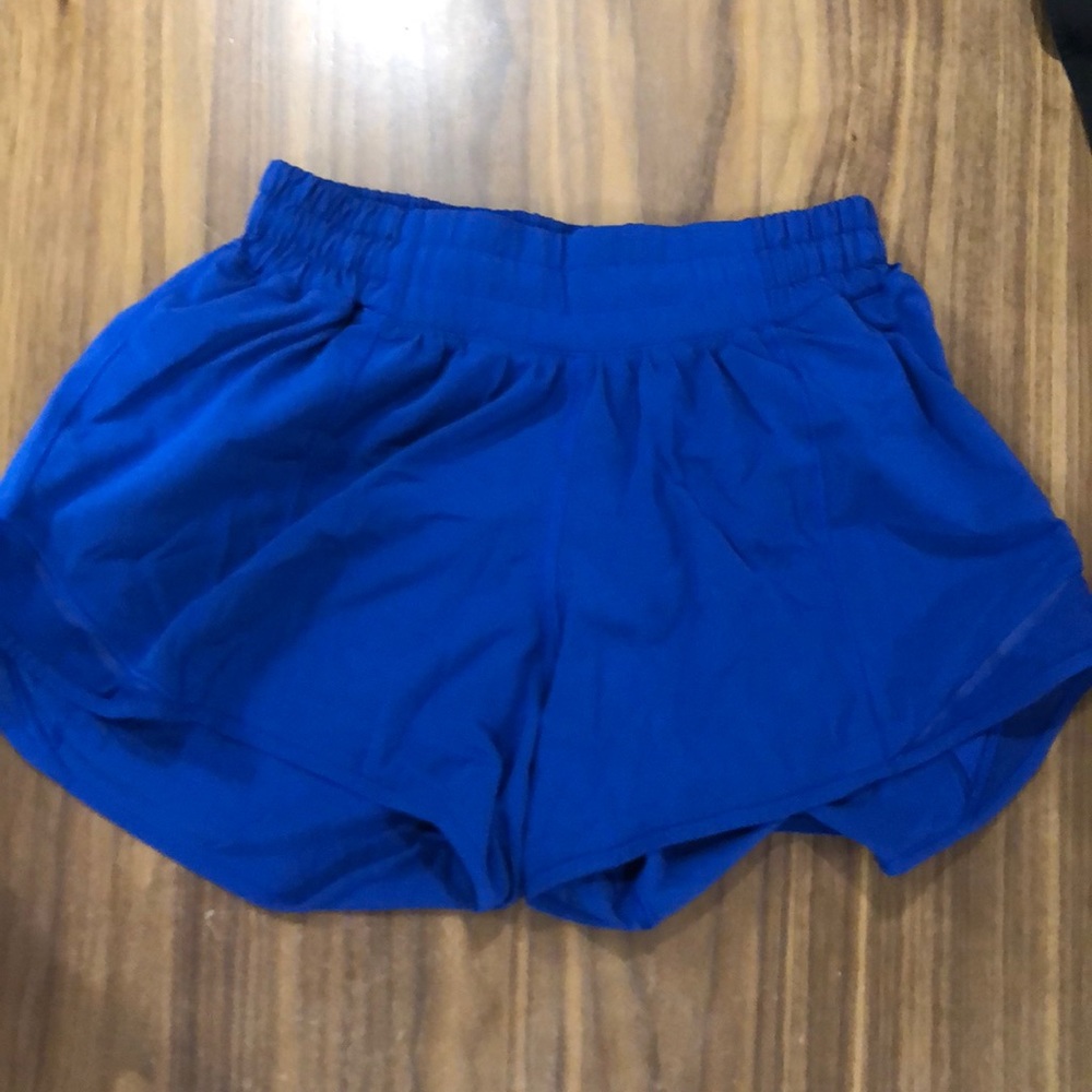 Bright Blue Lululemon Tracker Shorts - Like New!